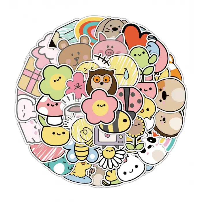 giftmoda 25li Su Geçirmez Opak Sticker Seri : 19