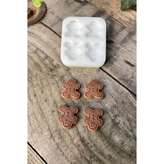 Ginger Bisküvi Mum Kalıbı (Silikon)