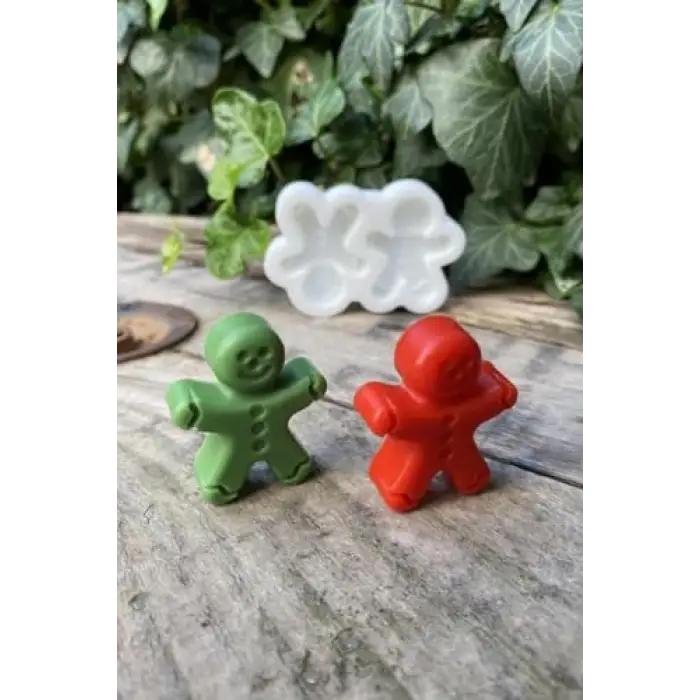 Ginger Mini ikili Mum Kalıbı (Silikon)