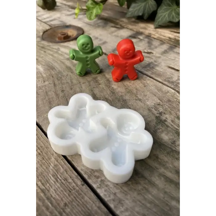 Ginger Mini ikili Mum Kalıbı (Silikon)
