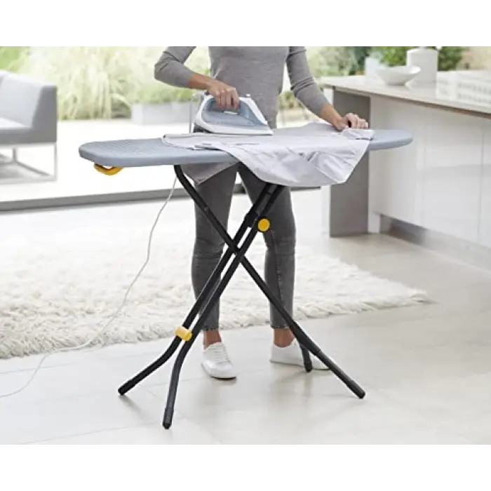 Glide Easy-Store ütü masası,Gri/Sarı,tek beden