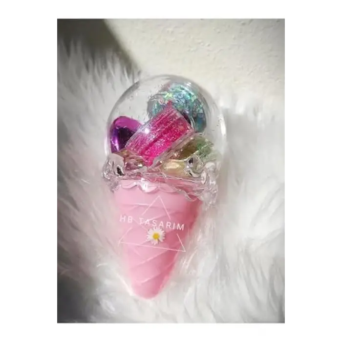 Glitter Far Simli Muhteşem 4lü Set-Ice Cream Set Parlak Glitter, serashinegozfarı64
