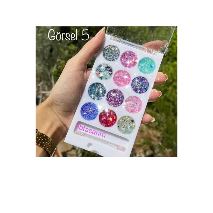Glitter Jel Far Yüz Saç Ve Vücut Simi