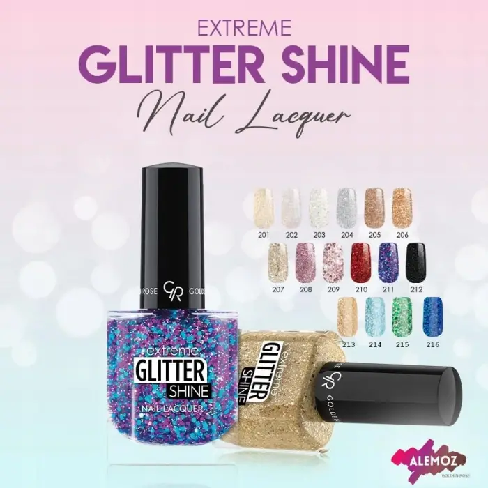 Glitter Shine Nail Lacquer No:208