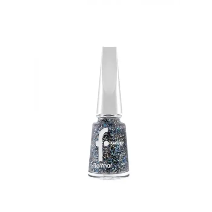 Glitter Yarı Transparan & Parlak Bitişli Simli Oje