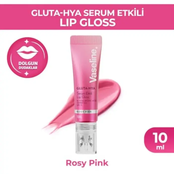 Gluta Hya Serum Etkili Lip Gloss Rosy Pink