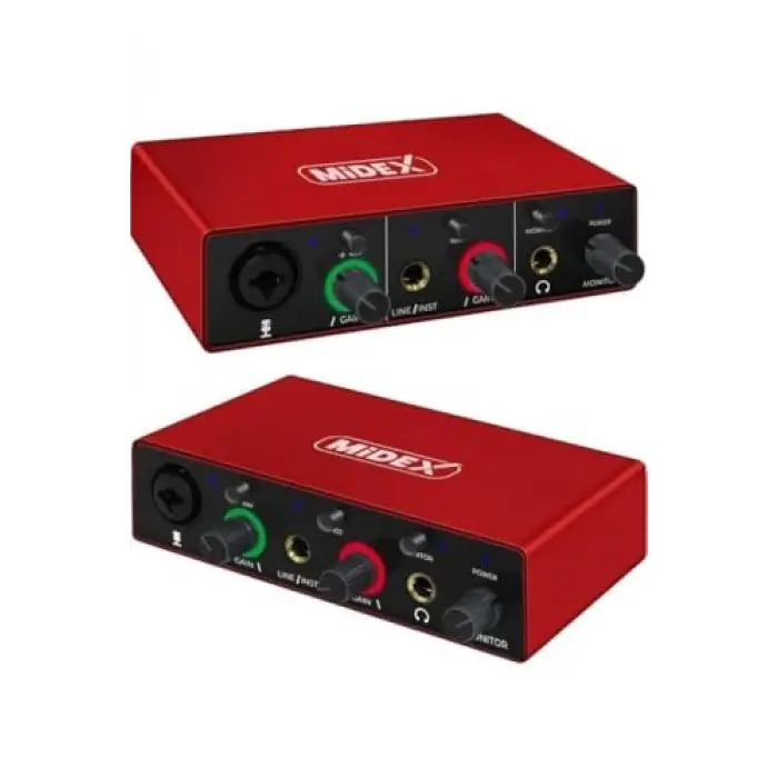 Glx-500 Pro 2 Giriş 2 Çıkış USB Stüdyo Ses Kartı (Xlr Kablo Hediye)