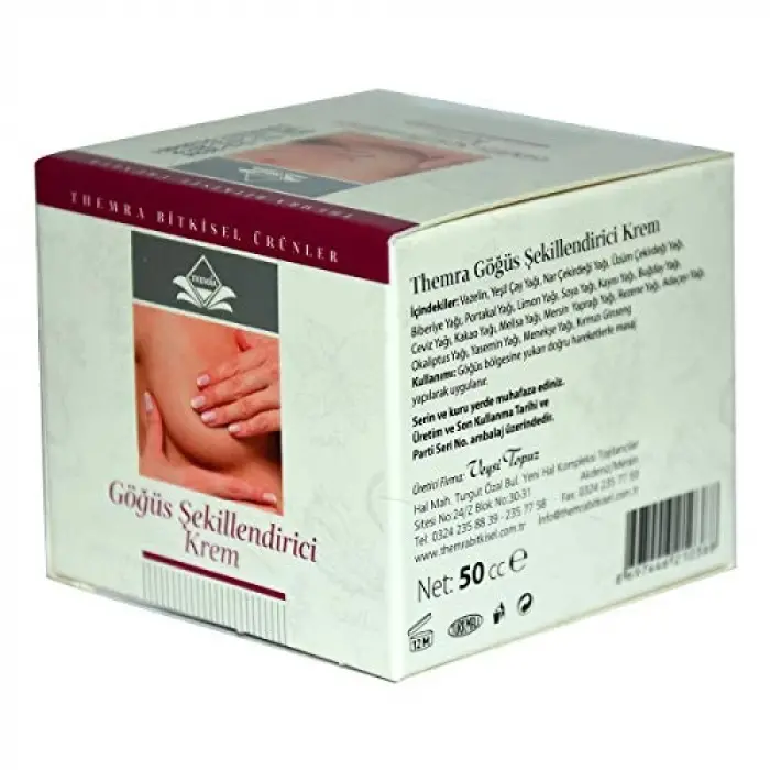 Göğüs Şekillendirici Doğal Bitkisel Bakım Kremi 50 ml