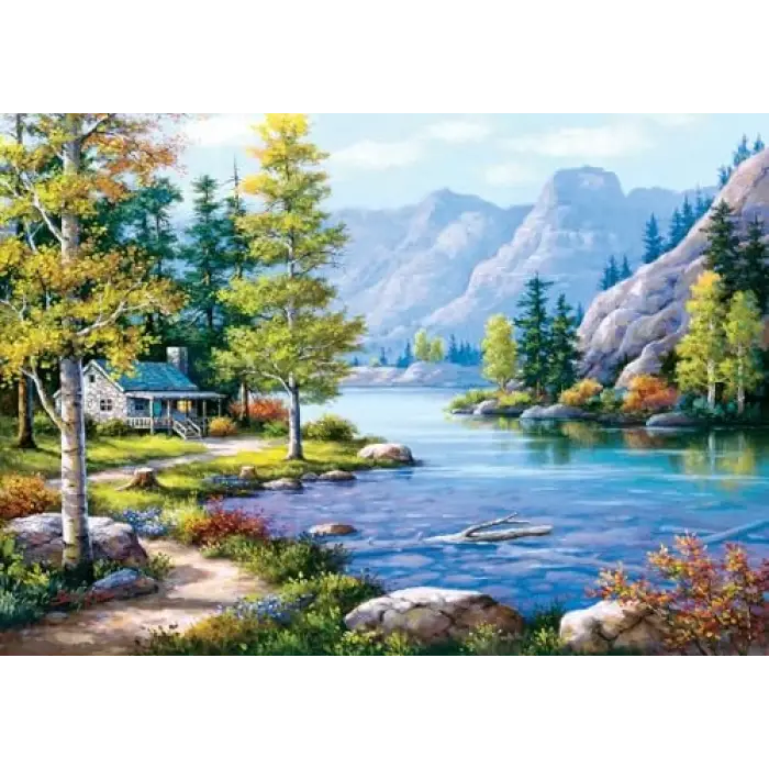 Göl Kıyısında 1000 Parça Puzzle