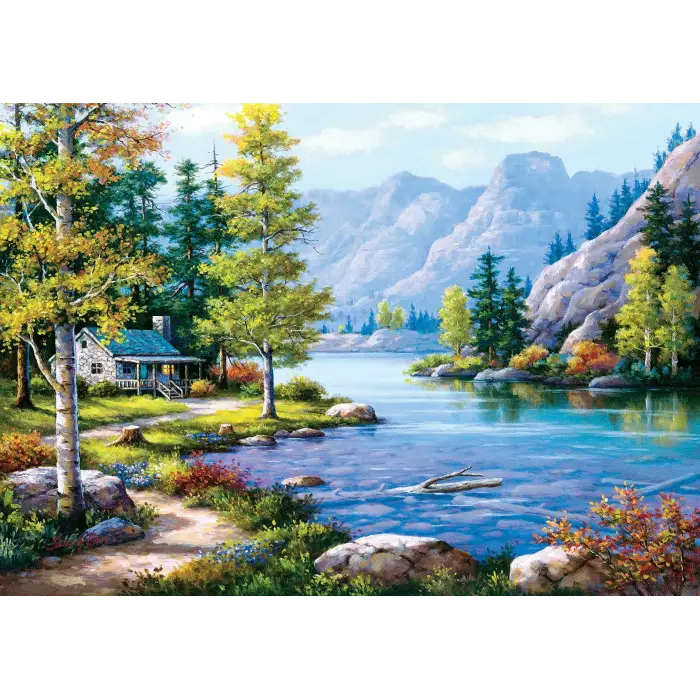 Göl Kıyısında 1000 Parça Puzzle