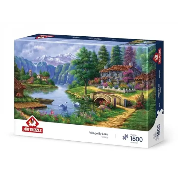 Göl Köy 1500 Parça Puzzle