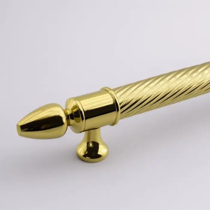 Gold 60 cm Çelik Kubbe Kapı Çekme Kolu Tutma Kulpu Kulbu Dış Kapı Tutamağı Sürgülü Kapı Lüks Model