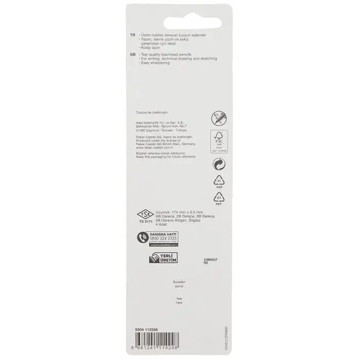 Goldfaber Dereceli Kurşun Kalem, HB-2B-3B-5B