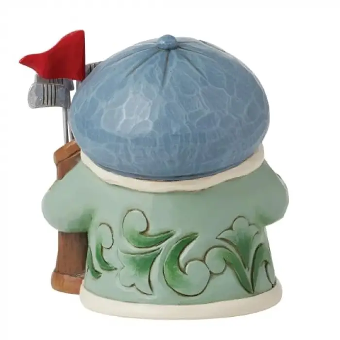 Golf oynayan gnome figürü
