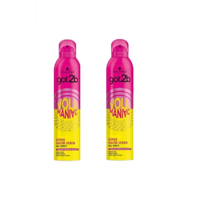 Got2B Volumaniac Saç Spreyi, 300 ml, 2li Set MYENCY709