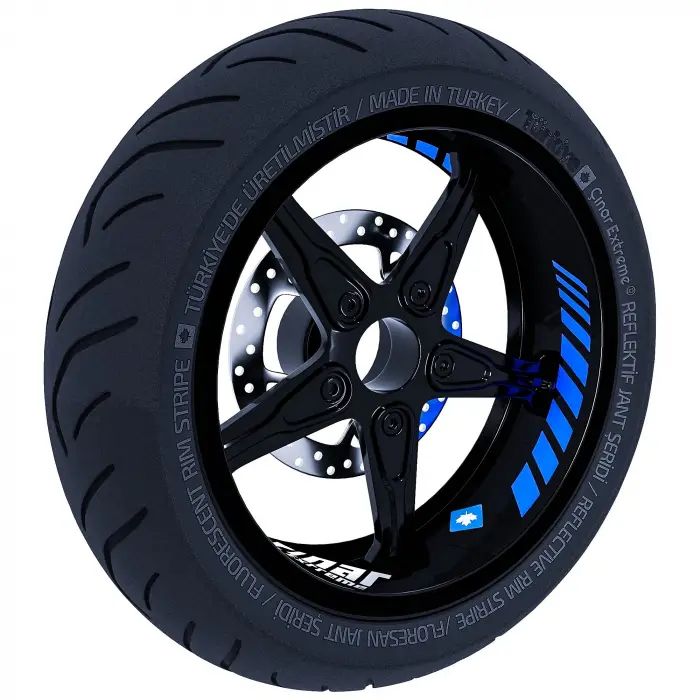 Gp Racing Azur Mavi İç Jant Şeridi Sticker