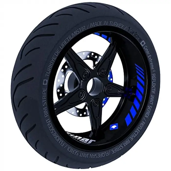 Gp Racing Reflektif Mavi İç Jant Şeridi Sticker