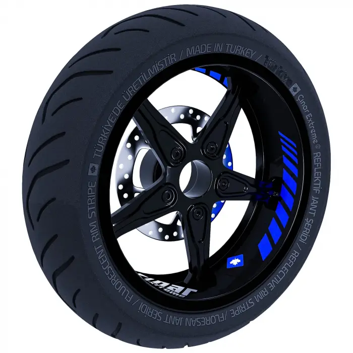 Gp Racing Reflektif Mavi İç Jant Şeridi Sticker