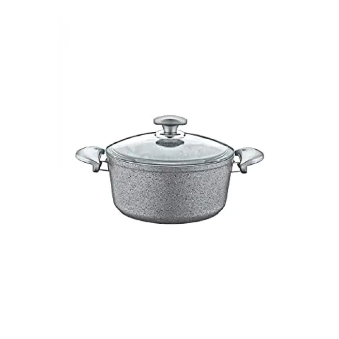 Granit Derin Tencere 24x12 Cm Gri