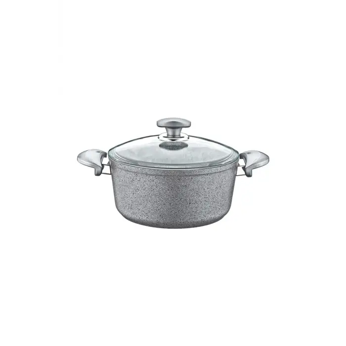 Granit Derin Tencere 24x12 Cm Gri