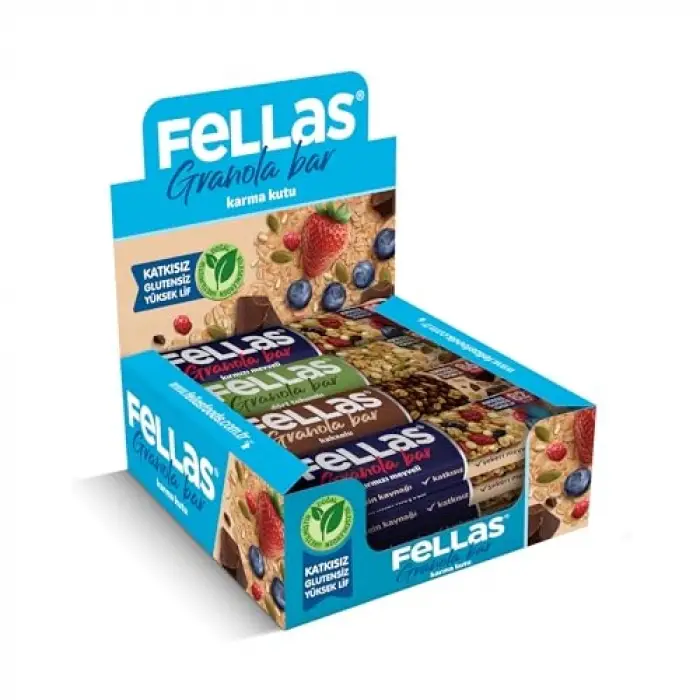 Granola Bar Karma Kutu, 3 Çeşit, 12 Adet