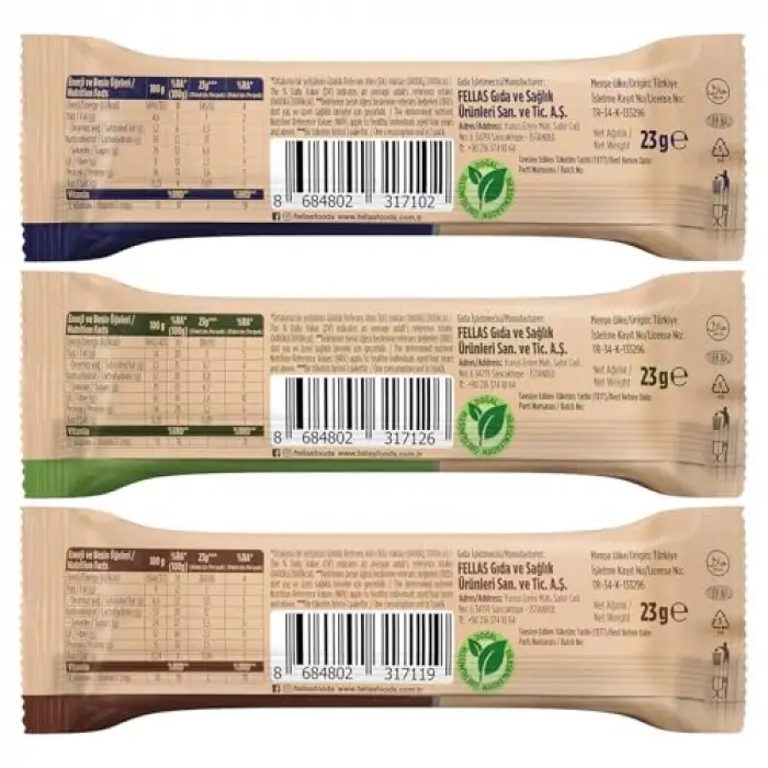 Granola Bar Karma Kutu, 3 Çeşit, 12 Adet