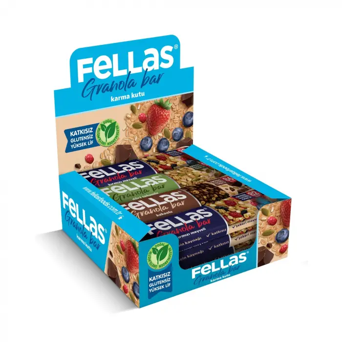 Granola Bar Karma Kutu, 3 Çeşit, 12 Adet
