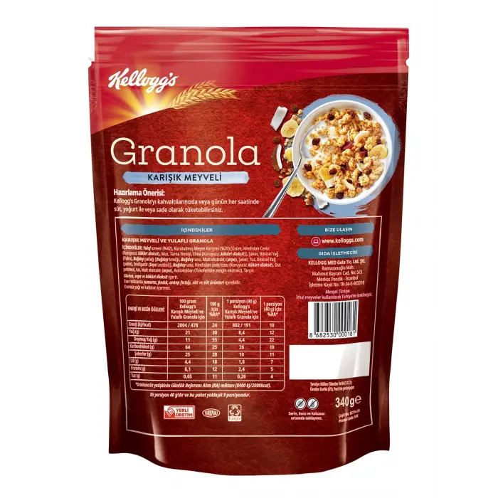 Granola Meyveli 340 g