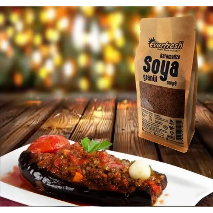 Granül Soya Kıyması (Karamelize Granür, 300 g.)