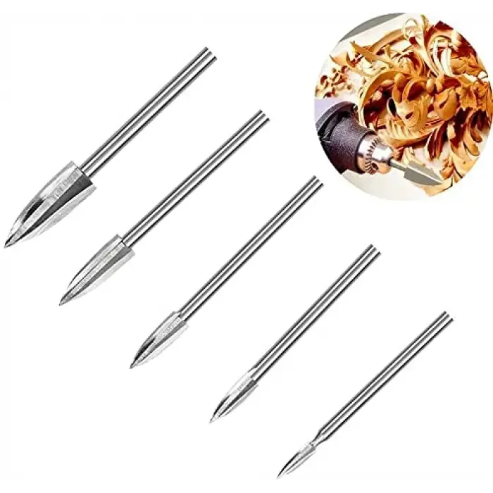 Gravür Törpü Set, 3 mm, 5 Parça