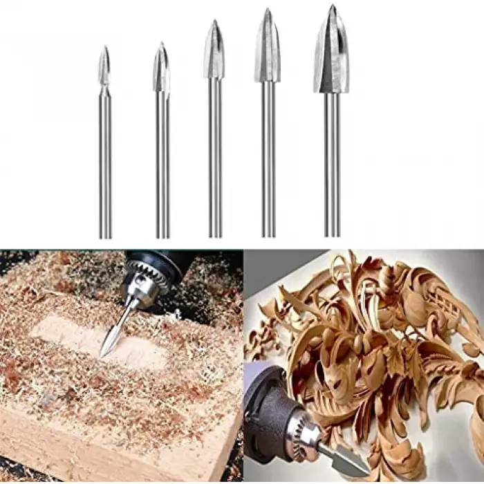 Gravür Törpü Set, 3 mm, 5 Parça