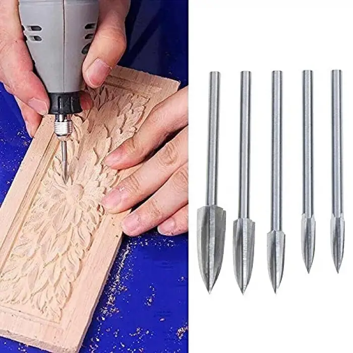Gravür Törpü Set, 3 mm, 5 Parça