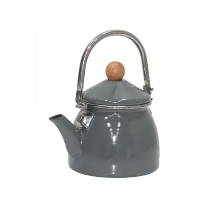 Gray Emaye Demlik Kettle Küçük 1.1 LT