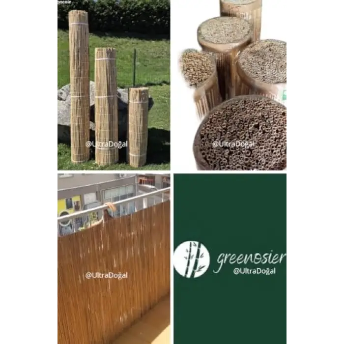 Greenosier 1mX3m hasır kamış çit