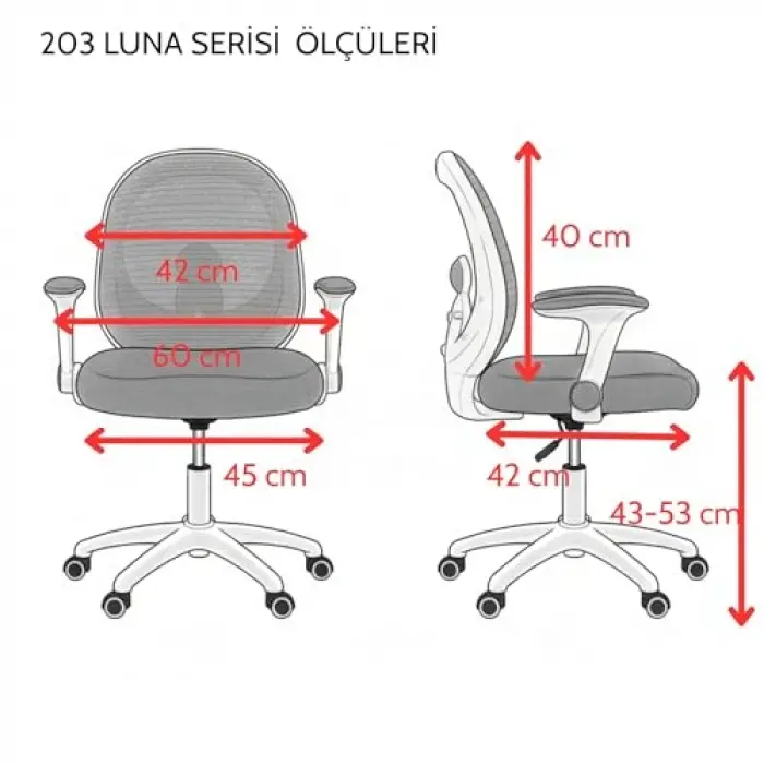 Gri çocuk çalışma sandalyesi