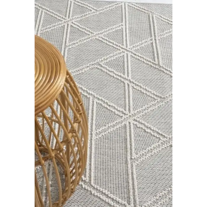 Gri Krem Halı 19241A 200 x 250