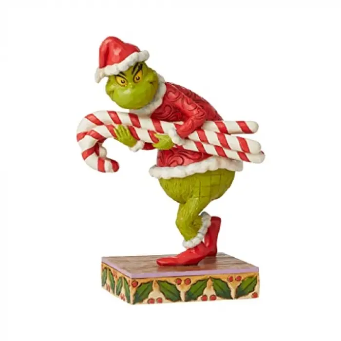 Grinch by Jim Shore Grinch Stealing Candy Canes Heykelcik