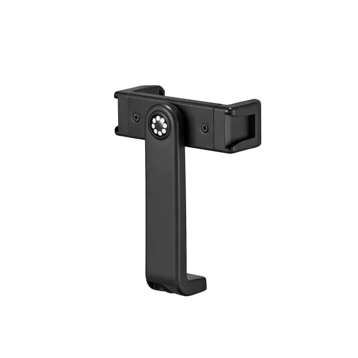 GripTight 360 Phone Mount; Kompakte und robuste Smartphone-Halterung mit 1/4-20-Gewinde und doppelter Zubehörschuhhalterung, Geeignet für Smartphones von 6,7 bis 8,8 cm, Schwarz