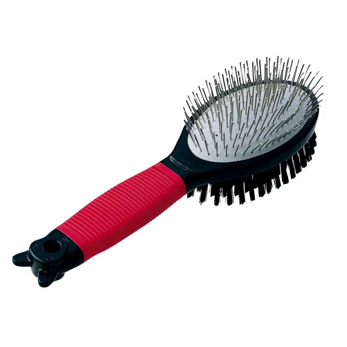 Gro 5928 Çift Taraflı Oval Fırça/M, Red, Double