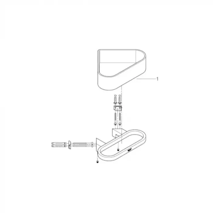Grohe Selection Köşe Duş Rafı Brushed Cool Sunrise 41038GN0
