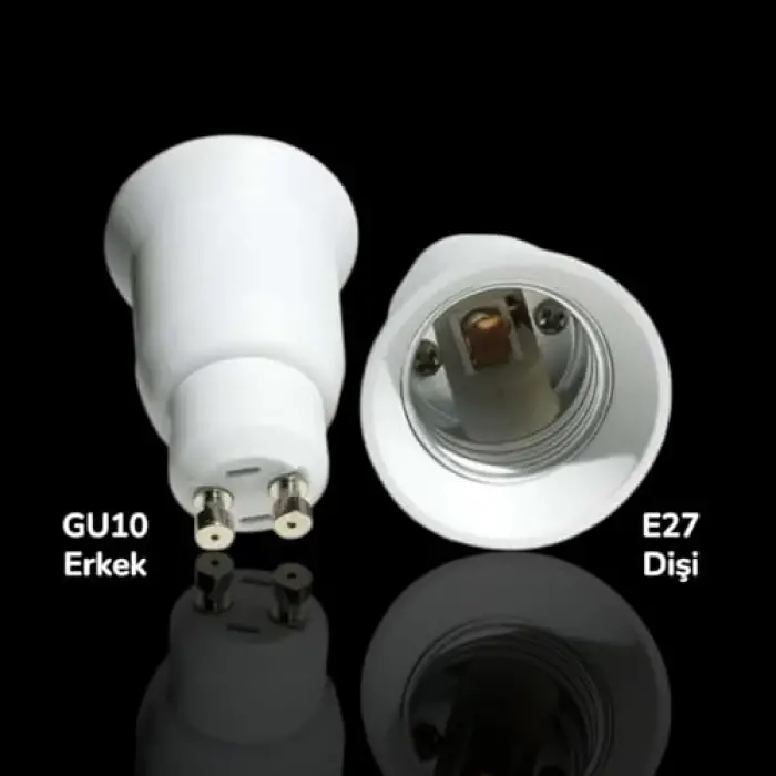 GU10 Erkek E27 Dişi Ampul Duy Adaptörü