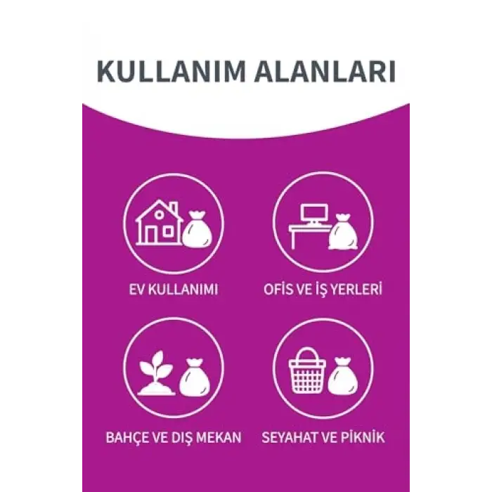 Güçlü Çöp Torbası Jumbo Boy 10lu