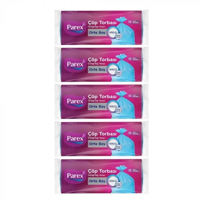 Güçlü Çöp Torbası Orta Boy 5li Paket