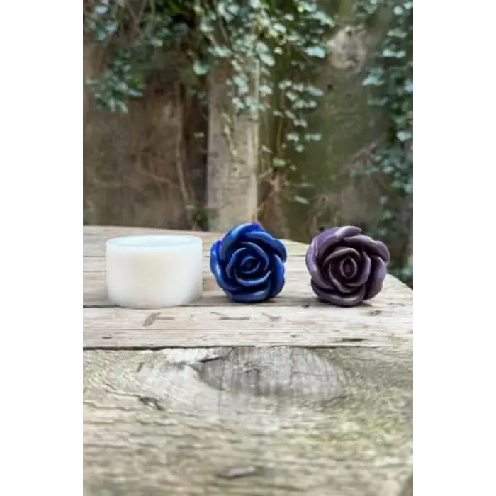 Gül 3d Tekli Mum Kalıbı (Silikon)
