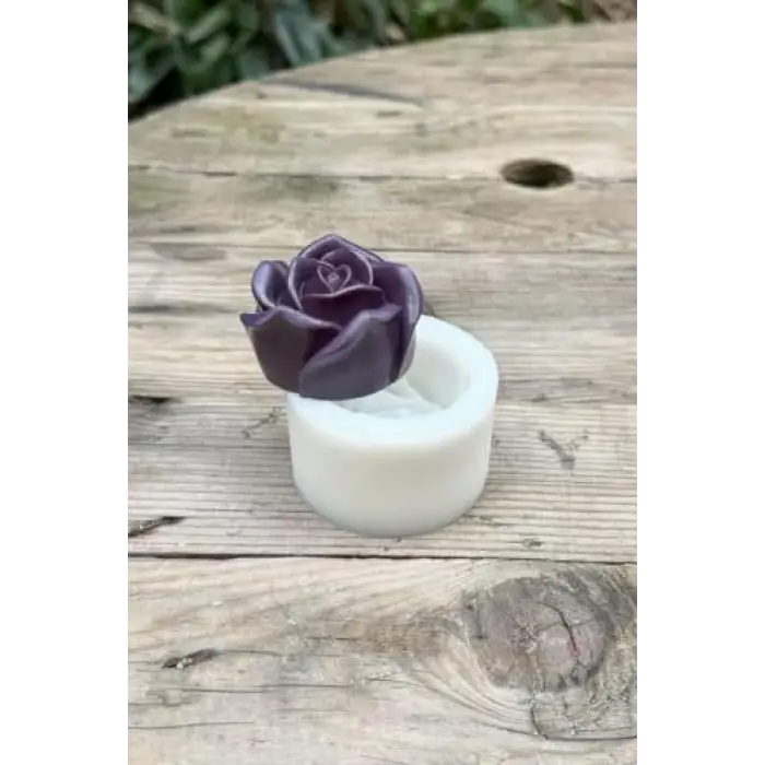 Gül 3d Tekli Mum Kalıbı (Silikon)