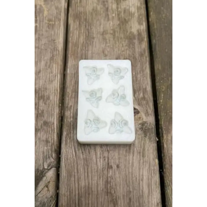 Gül Mini Altılı Silikon Mum Kalıbı