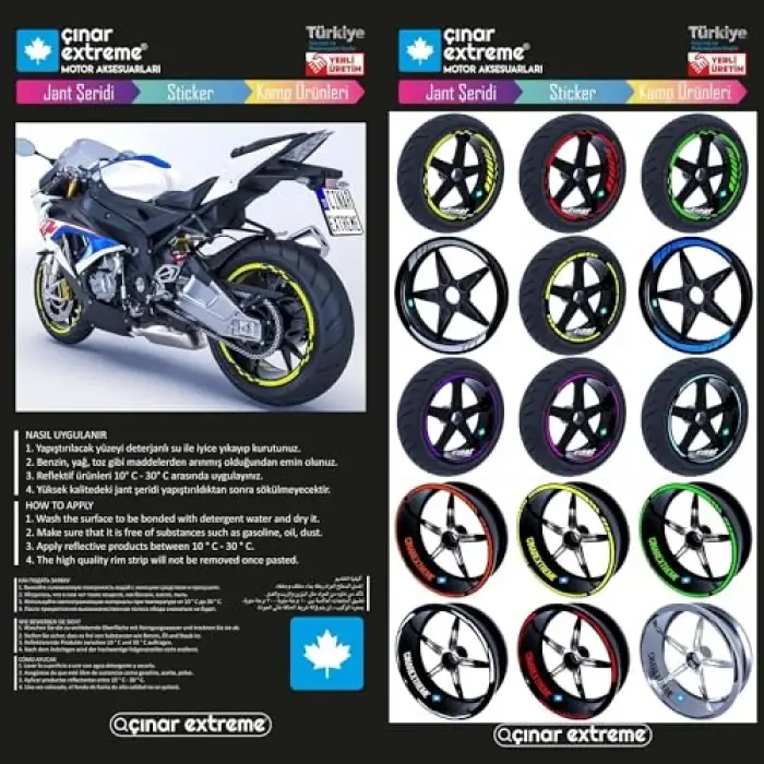 Gül Pembesi İç Jant Şeridi Sticker