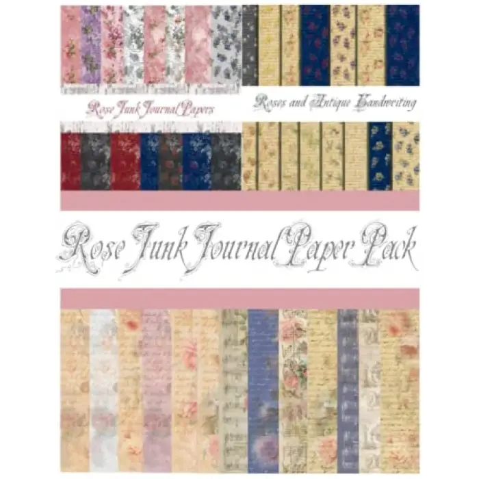 Gül Temalı Junk Journal Paketi