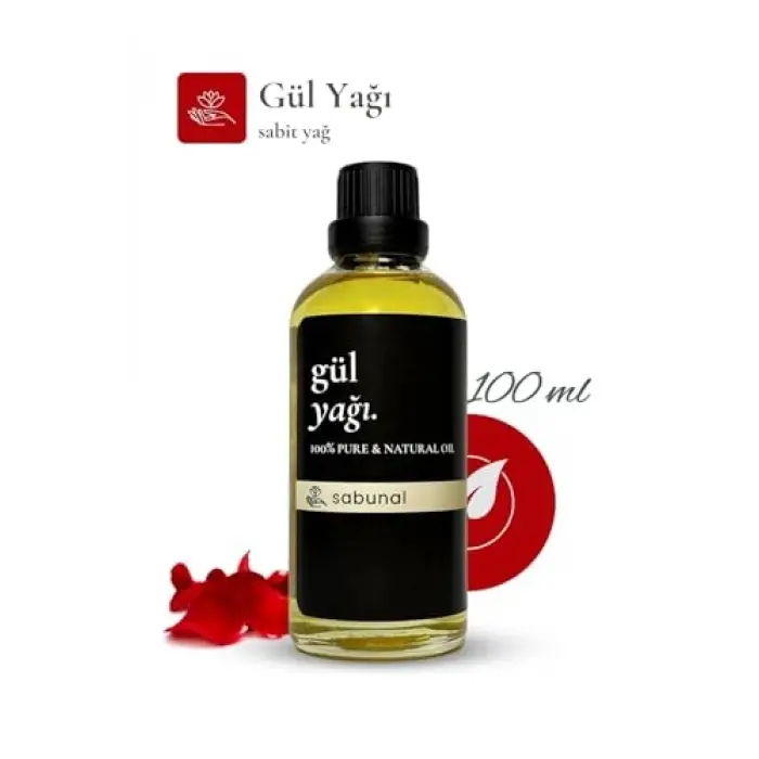 Gül Yağı 100 ml - Cilt Bakımı, Rahatlatıcı Masaj ve Aromaterapi Yağı