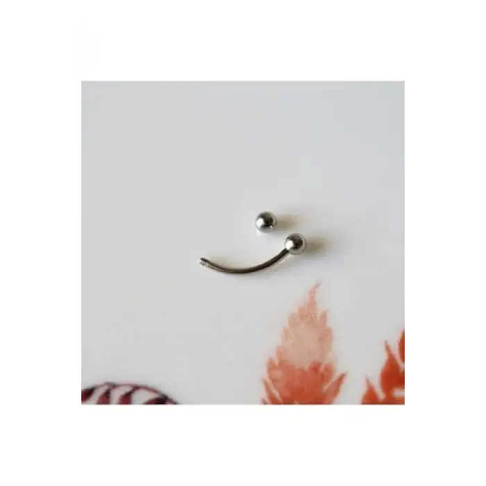 Gümüş Cerrahi Çelik Küçük Toplu Göbek Piercingi